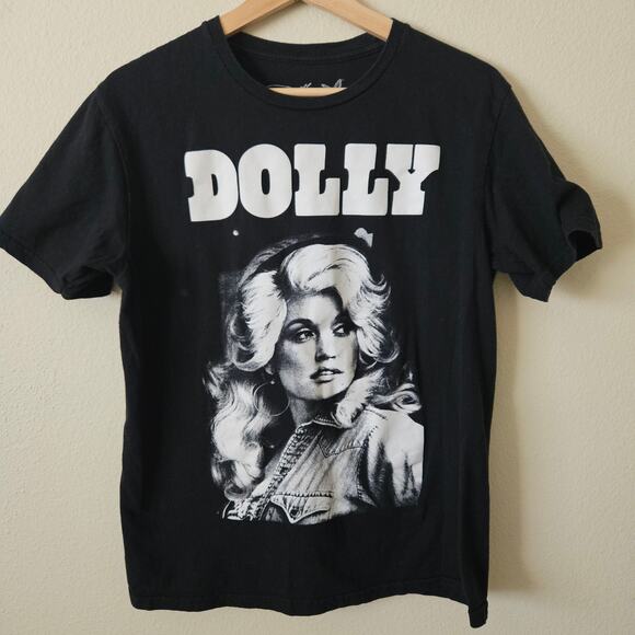 Unisex Black Dolly Parton Graphic T-Shirt - Size Medium - Picture 1 of 3